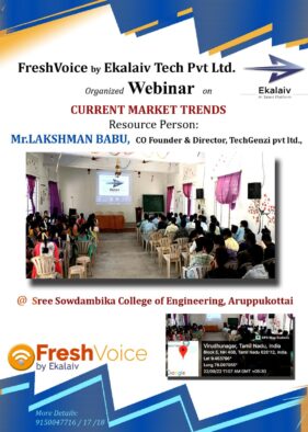 Webinar @ Sree Sowdambiga College of Engineering